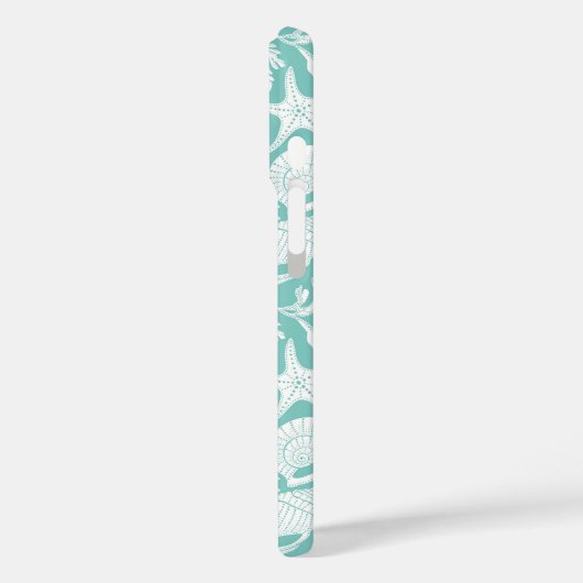 Aqua Shells Personalized Case-Mate iPhoneケース (裏面 / 左)