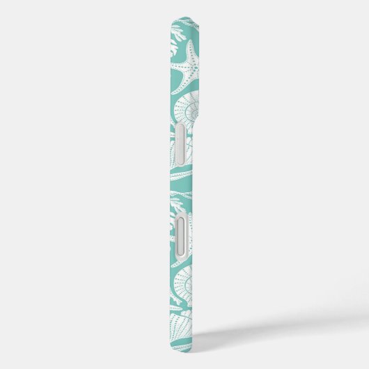 Aqua Shells Personalized Case-Mate iPhoneケース (裏面 / 右)