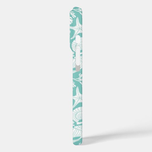 Aqua Shells Personalized Case-Mate iPhoneケース (裏面 / 左)