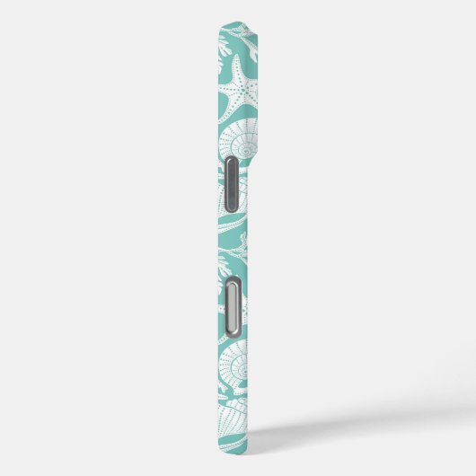 Aqua Shells Personalized Case-Mate iPhoneケース (裏面 / 右)