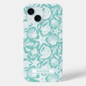 Aqua Shells Personalized Case-Mate iPhoneケース (裏面)