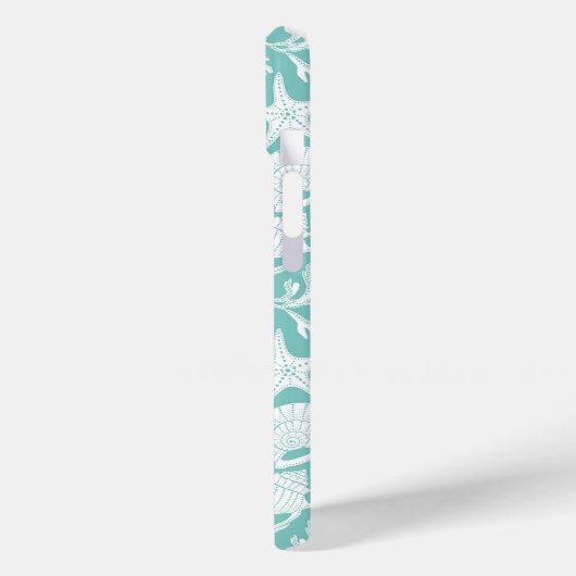 Aqua Shells Personalized Case-Mate iPhoneケース (裏面 / 左)