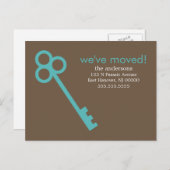 Aqua Skeleton鍵の移動告知 案内ポストカード (正面/裏面)