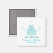 Aqua Sweet Chemistry Save the Date Magnet マグネット (正面/裏面)