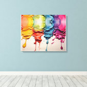 Aqua Symphony: Ethereal Water 絵画 color's キャンバスプリント (インサイチュ (ウッドフロア))