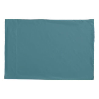 Aqua - Teal - Turquoise - Blue-Green Solid Color 枕カバー