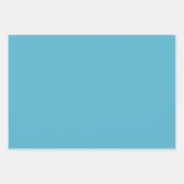 Aqua, Teals, Blues & White Art Deco Coastal  ラッピングペーパーシート (正面2)