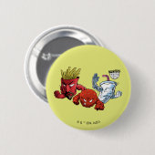 Aqua Teen Hunger Force Anime Graphic 缶バッジ (正面&裏面)