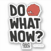 Aqua Teen Hunger Force Meatwad "Do What Now?" シール (正面)