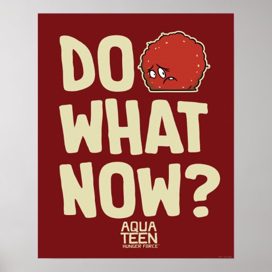 Aqua Teen Hunger Force Meatwad "Do What Now?" ポスター (正面)