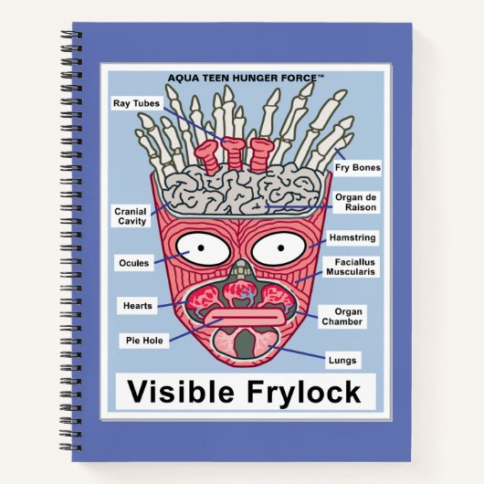 Aqua Teen Hunger Force Visible Frylock Poster ノートブック (正面)