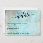 Aqua Updateグランジが延期した結婚更新カード 招待状 (正面)