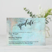 Aqua Updateグランジが延期した結婚更新カード 招待状 (スタンド正面)