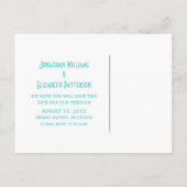 Aqua v2 ファンシー Adminal日付はがきを保存 案内ポストカード (裏面)