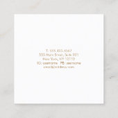 Aqua Watercolor Studs Earring Display Holder スクエア名刺 (裏面)