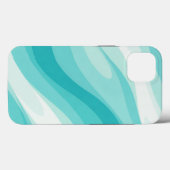 Aqua Wave Abstract Case Case-Mate iPhoneケース (裏面 (横))