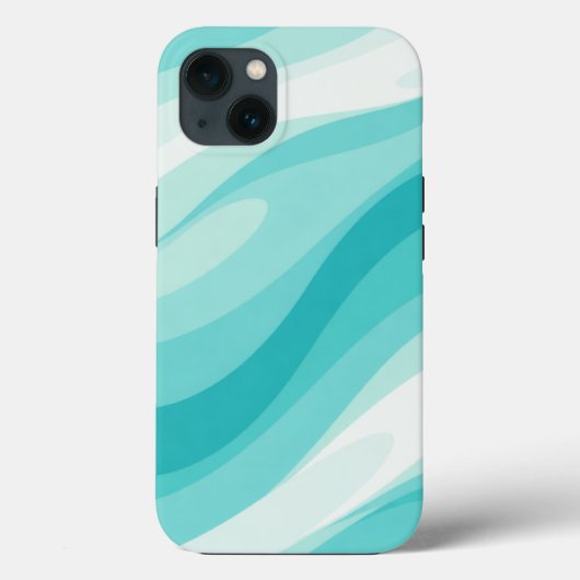 Aqua Wave Abstract Case Case-Mate iPhoneケース (裏面)