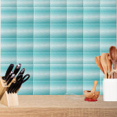 Aqua Wave Gradient | Modern Ocean Pattern タイル