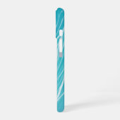 Aqua Wave Shimmering Water Phone Case iPhone 16ケース (左側面)