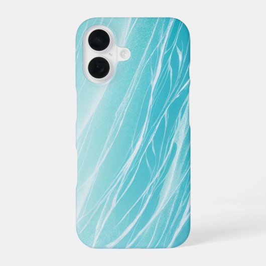 Aqua Wave Shimmering Water Phone Case iPhone 16ケース (裏面)