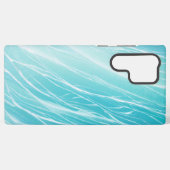 Aqua Wave Shimmering Water Phone Case Samsung Galaxyケース (裏面横)