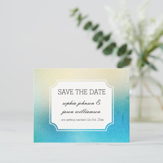 Aqua White日付の保存 セーブザデート (スタンド正面)