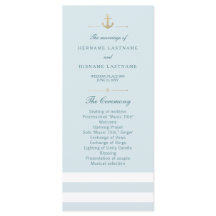 Aqua White ストライプの Programラ航海のックカード