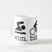 Aquabikeのマグ コーヒーマグカップ (正面左)