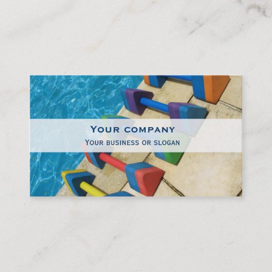 "Aquacise"の二重顔の名刺 名刺 (正面)