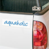 aquaholic 1 バンパーステッカー (トラック上)