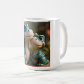 Aqualine Dino Sea Hug コーヒーマグカップ (正面右)