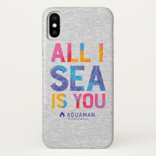 Aquamanは "すべてIの海"カラフルなペイズリーです iPhone X ケース