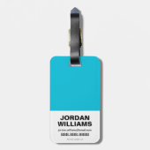 Aquaman |のチビ(小さくかわいく書いた感じ)のAquamanの海底グラフィック ラゲッジタグ (裏面縦)