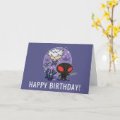 Aquaman |のチビ(小さくかわいく書いた感じ) Orm及び黒いマンタの海底グラフィック カード (黄色い花)