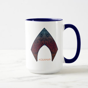 Aquaman のペイズリーのAquamanのロゴ マグカップ