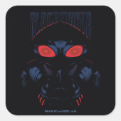 Aquaman |の黒いマンタの不明瞭なグラフィック スクエアシール (正面)