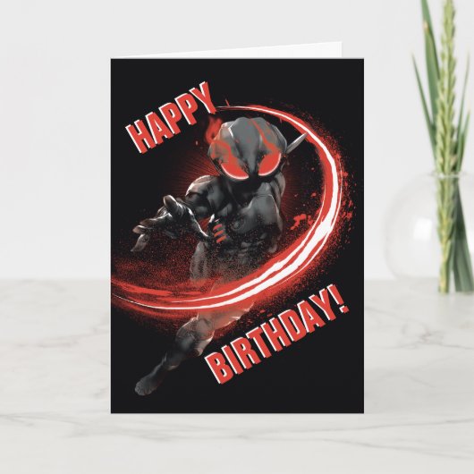 Aquaman |の黒いマンタの赤い強打のグラフィック カード (正面)