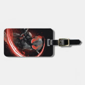 Aquaman |の黒いマンタの赤い強打のグラフィック ラゲッジタグ (正面横)