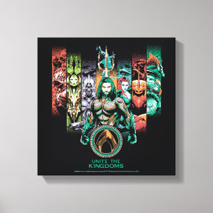 Aquaman  は"王国"のAtlanteansのグラフィック結合します キャンバスプリント