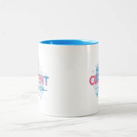 Aquaman |は"現在のガイドを"ロゴのグラフィック可能にしました ツートーンマグカップ (中央)