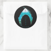 Aquaman |はMeraの記号の海のグラフィックを見通します ラウンドシール (バッグ)