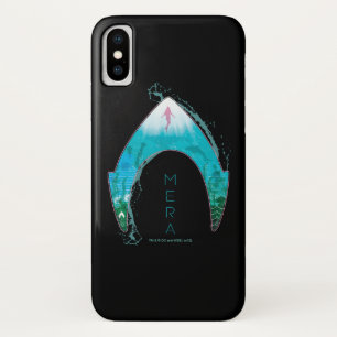 Aquaman はMeraの記号の海のグラフィックを見通します iPhone X ケース
