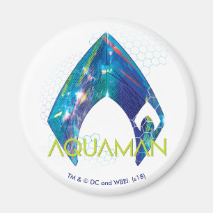 Aquaman  屈折させたAquamanのロゴ マグネット