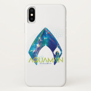 Aquaman 屈折させたAquamanのロゴ iPhone X ケース