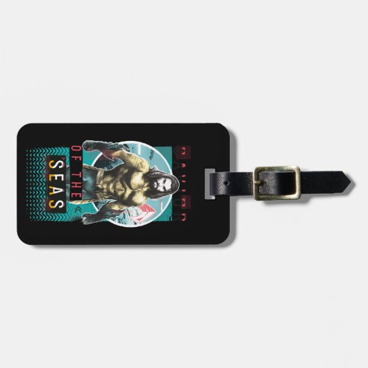 Aquaman | "海の救助者"の現代主義のグラフィック ラゲッジタグ (正面横)