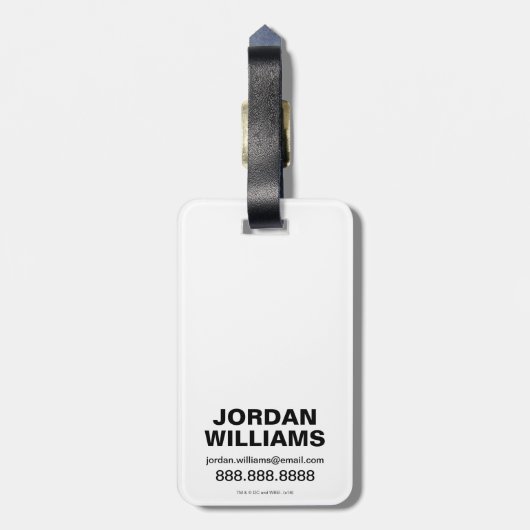 Aquaman | "海の救助者"の現代主義のグラフィック ラゲッジタグ (裏面縦)