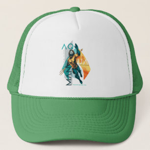 Aquaman 現代主義のAquamanのコラージュ キャップ