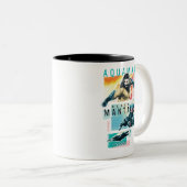 Aquaman |現代主義のAquaman及び黒いマンタのグラフィック ツートーンマグカップ (正面右)