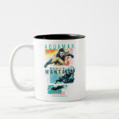 Aquaman |現代主義のAquaman及び黒いマンタのグラフィック ツートーンマグカップ (左)