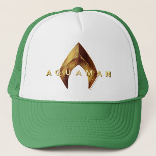 Aquaman 金Aquamanのロゴ キャップ